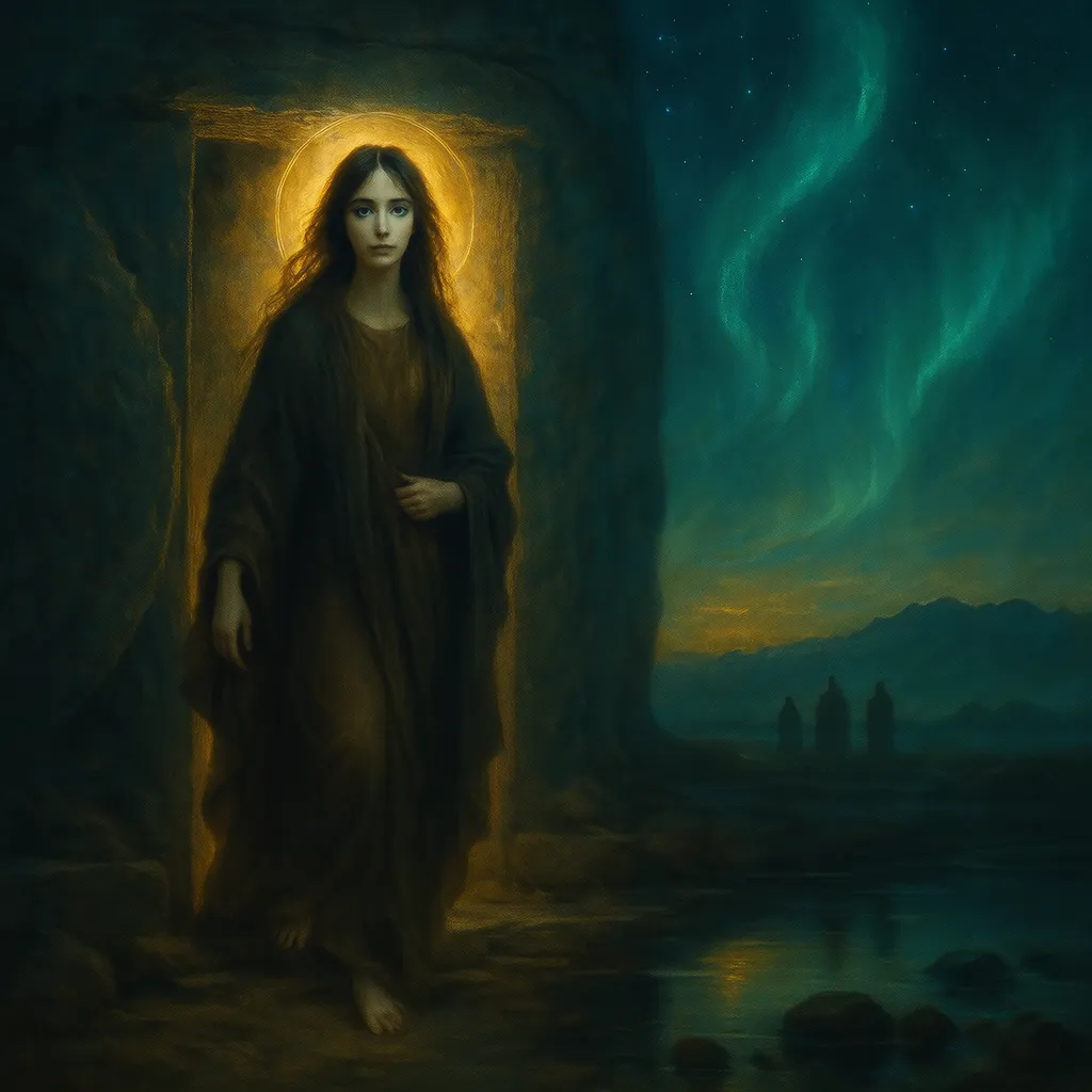 a woman at the tomb